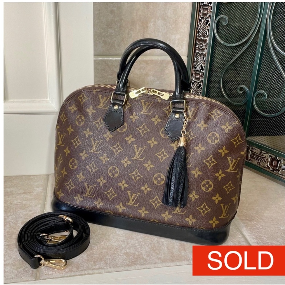 Louis Vuitton Alma PM Monogram Print Noir